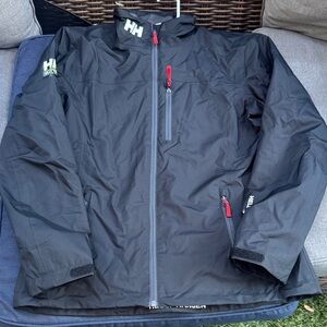 Helly Hansen Black Performance Jacket with Red Accents